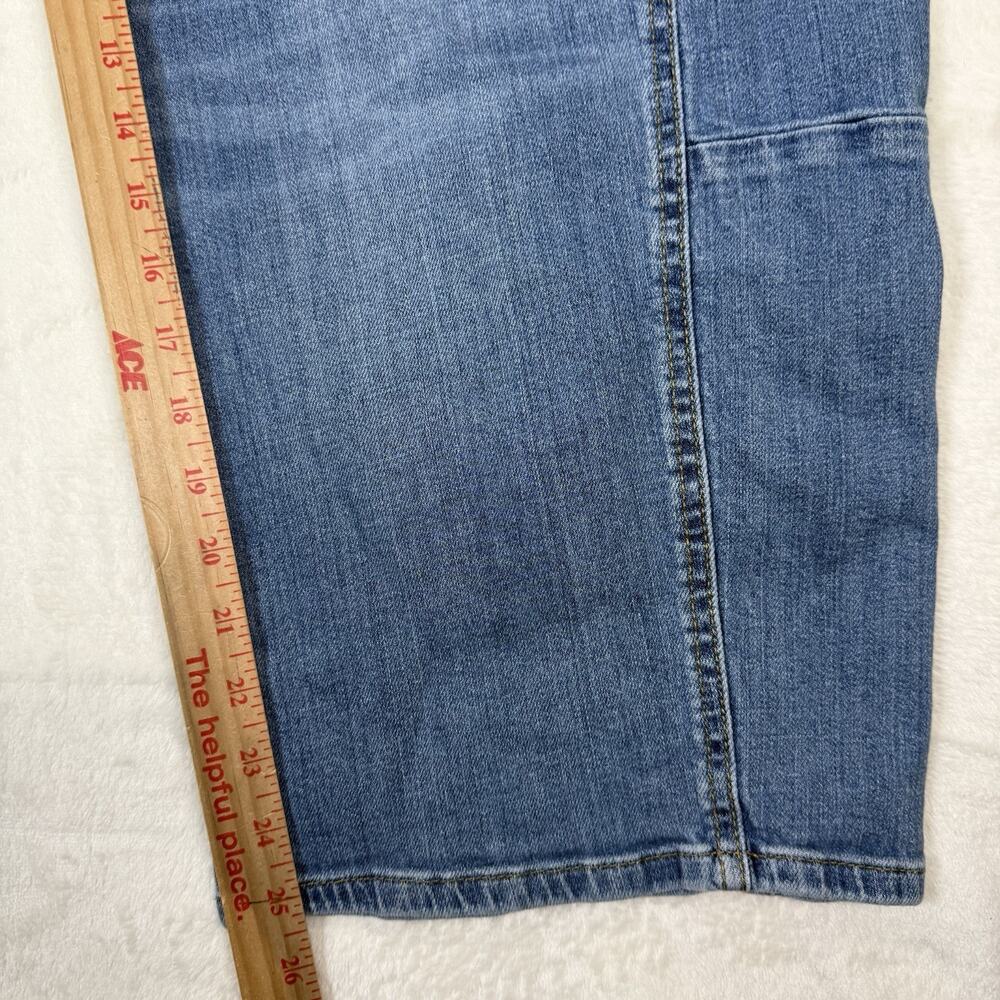 Anthropologie Pilcro The Kenna Mid Rise Heritage Barrel Jeans Blue Size 27 Denim - Picture 6 of 10